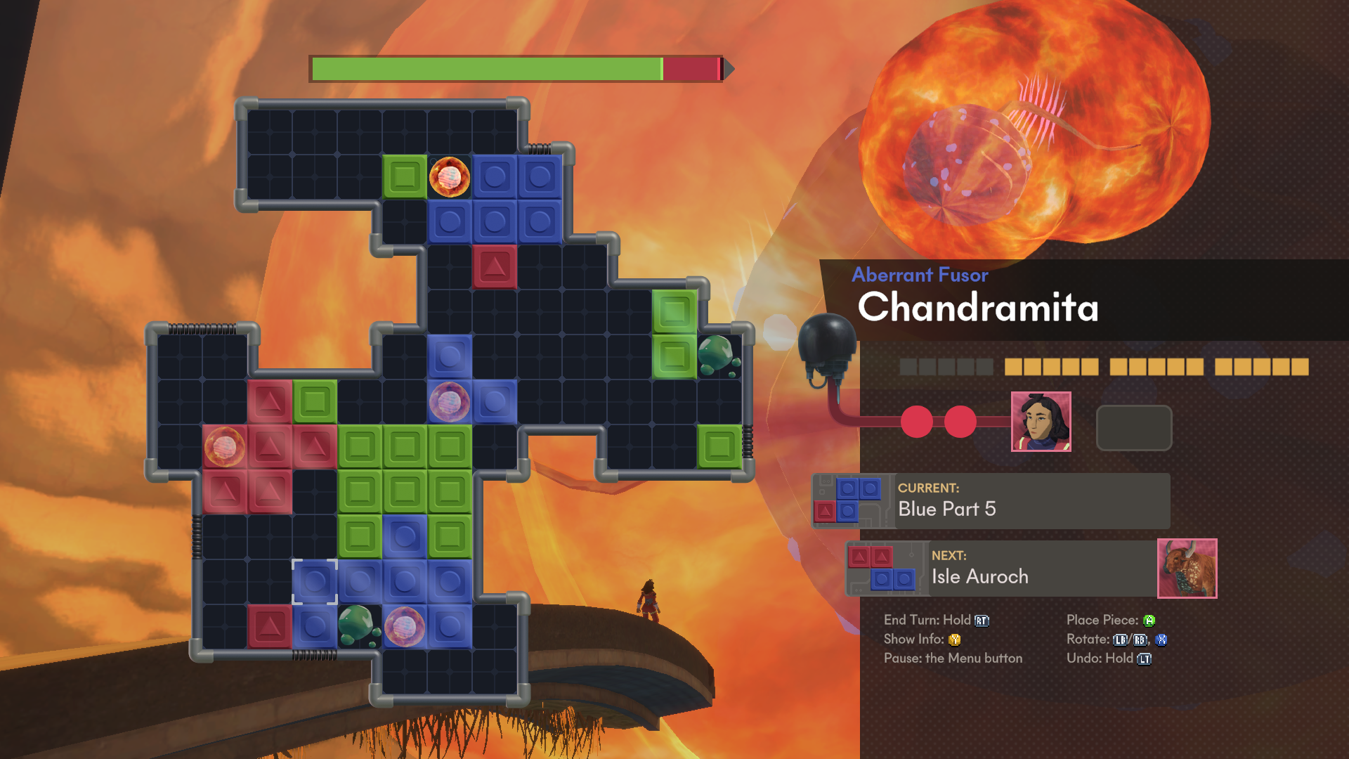 An image of Sephonie's block puzzle gameplay.