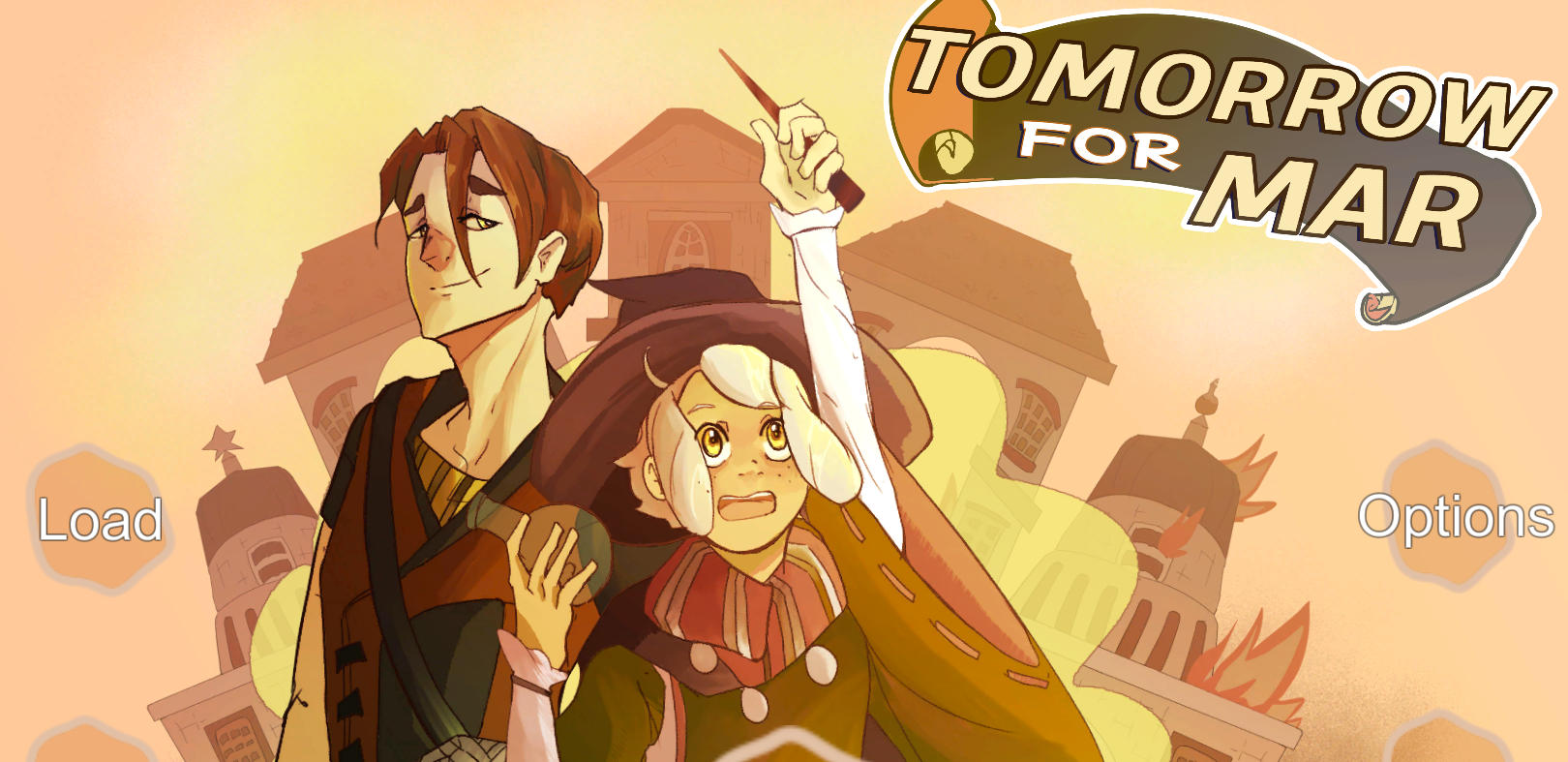 Cover art for Tomorrow For Mar, featuring Mar waving a wand and holding a bottle, and Lamond.
