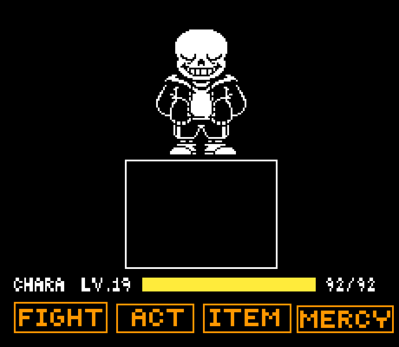 Undertale, Sans Fight