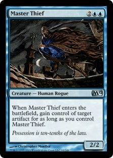 A Magic the Gathering card for Master Thief.